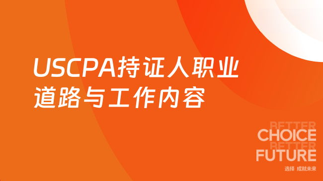 2025年USCPA持证人职业道路
