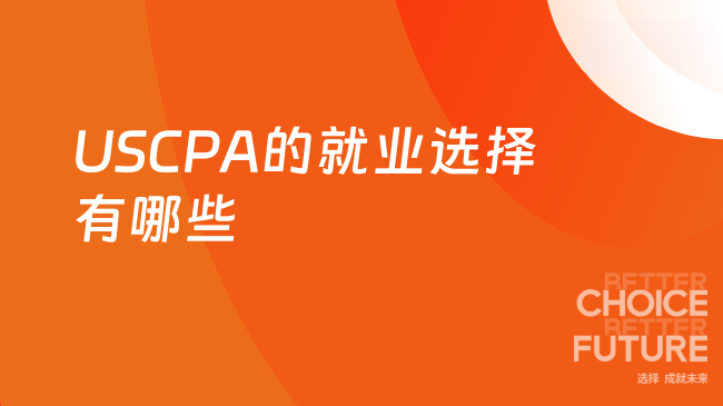 2025年USCPA的就业选择有哪